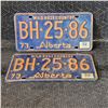 Image 1 : Vintage License Plates