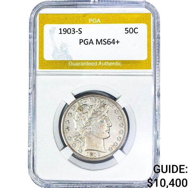 1903-S Barber Half Dollar PGA MS64+