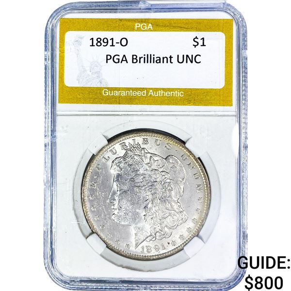 1891-O Morgan Silver Dollar PGA