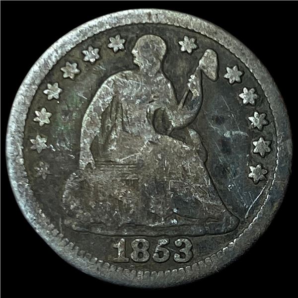 1853 Seated Liberty Half Dime NICELY CIRCULATED
