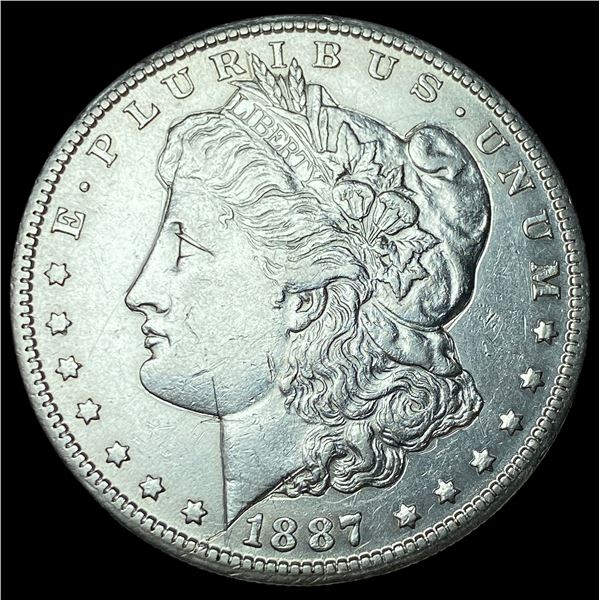 1887-S Silver Morgan Dollar ABOUT UNCIRCULATED