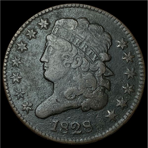 1828 Classic Head Half Cent LIGHTLY CIRCULATED