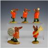 Image 2 : 5pc Royal Doulton Prototype St. Paddy's Oompah Band Bunnykins Figurines