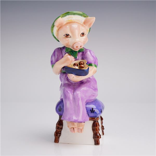 Royale Stratford Hand Painted Bone China Figurine, Miss Pig