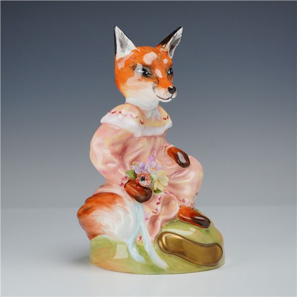 Royale Stratford Staffordshire Limited Edition Figurine, Seated Lady Fox with Flowers