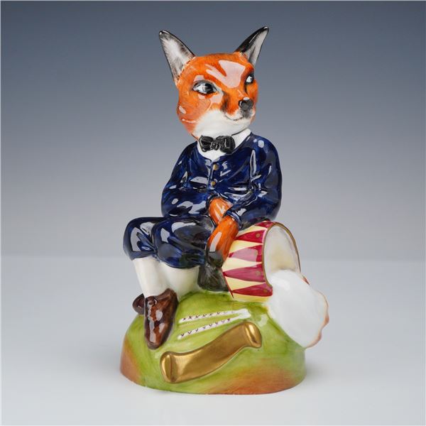 Royale Stratford Hand-Painted Limited-Edition Porcelain Figurine, Drummer Fox