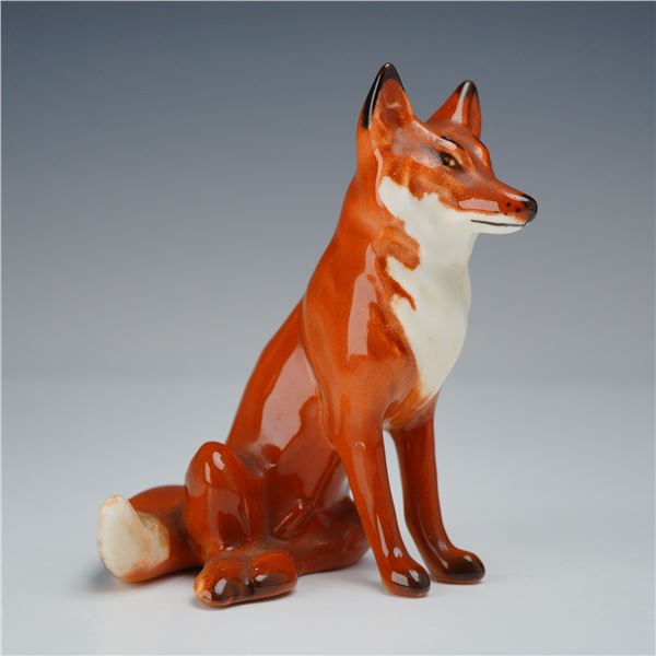 Beswick England Porcelain Animal Figurine, Seated Fox