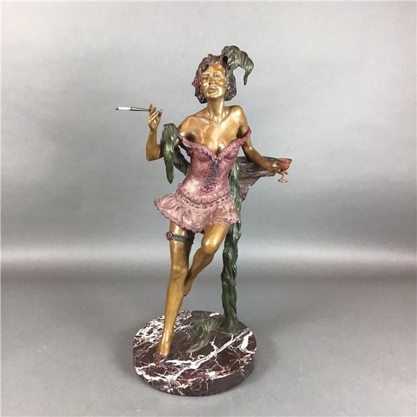 Eli Hazak (Israeli-American, b. 1945) Bronze Sculpture, Calico Queen, Signed
