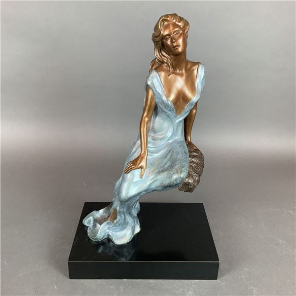Alice Riordan (American, 20th-21st century) Art Deco Bronze Sculpture, Signed & Numbered