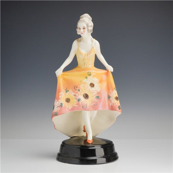 Goldscheider Art Deco Ceramic Figurine of a Woman Curtseying by Josef Lorenzl