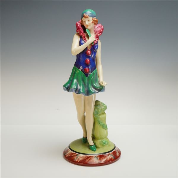 Royal Dux Bohemia Porcelain Art Deco Lady Figurine