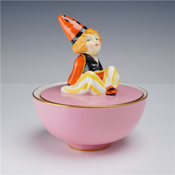 Royal Doulton Cassim Art Deco Porcelain Powder Jar
