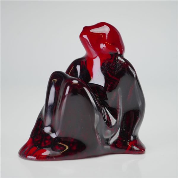 Royal Doulton Experimental Flambe Figurine, Grief HN595