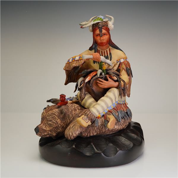 Cybis by Helen Granger Young Figurine, Blackfeet 'Beaverhead Medicine Man'