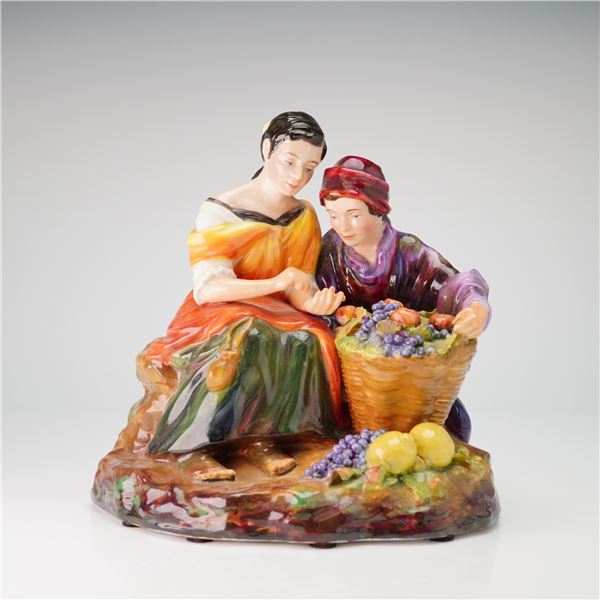 Studio Pottery by Reg Johnson Figurine, Fruit Sellers