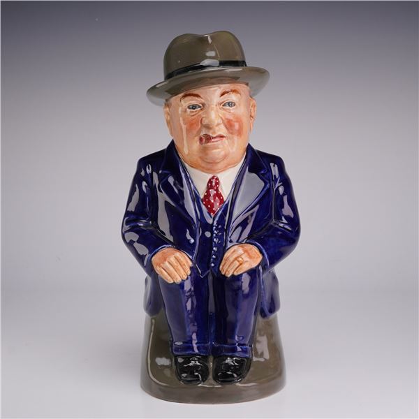 Royal Doulton Winston Churchill Toby Jug, Greetings Cliff Cornell