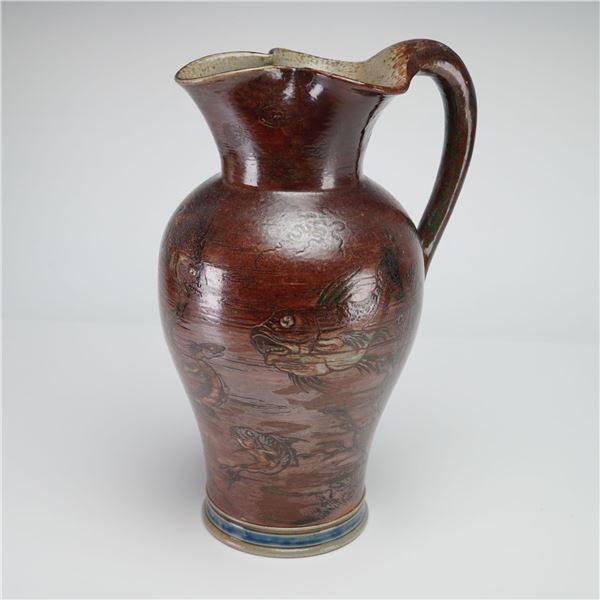 Martin Brothers Stoneware Grotesque Aquatic Pitcher