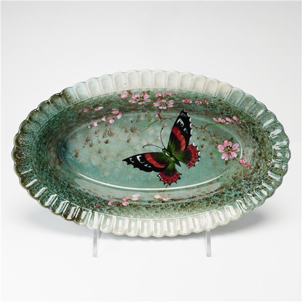 Royal Doulton Titanian Ware Oval Fluted Butterfly Bowl