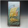 Image 1 : American Encaustic Tiling Co. Two-Tile Relief Plaque