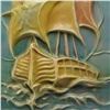 Image 2 : American Encaustic Tiling Co. Two-Tile Relief Plaque