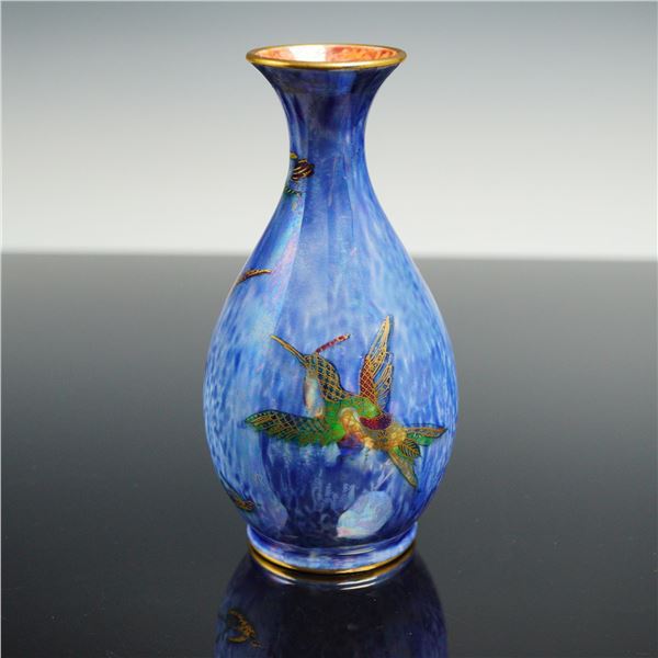 Wedgwood Fairyland Lustre Vase, Flying Humming Bird Z5294