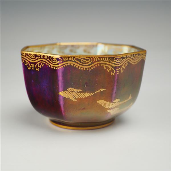 Wedgwood Daisy Makeig-Jones Lustre Octagonal Finger Bowl Pattern Z4827