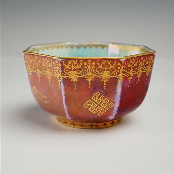 Wedgwood Fairyland Lustre Red Octagonal Small Bowl