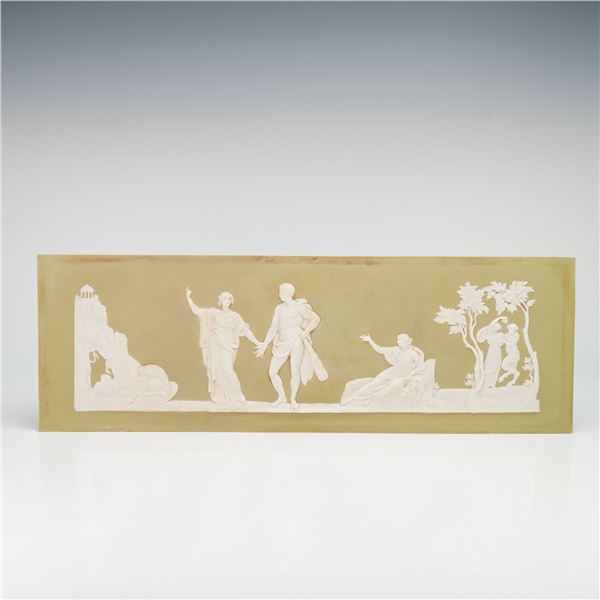 Wedgwood Sage Green Jasperware Neoclassical Plaque