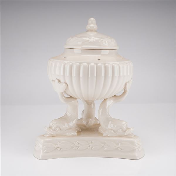 Wedgwood Queen's Ware Earthenware Pastille Burner with Lid, Limited Edition 26 of 500
