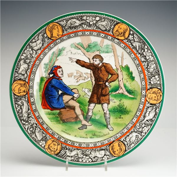 Wedgwood Etruria Ivanhoe Seriesware Plate, Wamba & Gurth the Swineherd