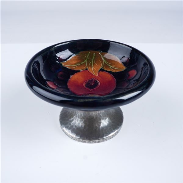 Moorcroft Pottery Pomegranate Tazza with Tudric Stand