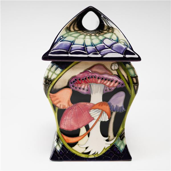 Vicky Lovatt for Moorcroft Pottery Lidded Box, Twilight Bonnets