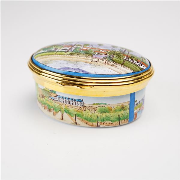 Halcyon Days Enamels for St. Jame's Place Limited Edition Treasure Box, Santa Barbara 2007