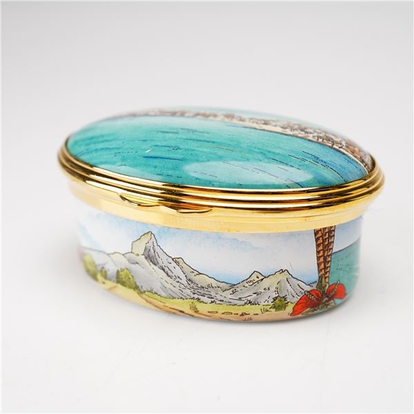 Halcyon Days English for St. Jame's Place Enamel Limited Edition Treasure Box, Mauritius 2009