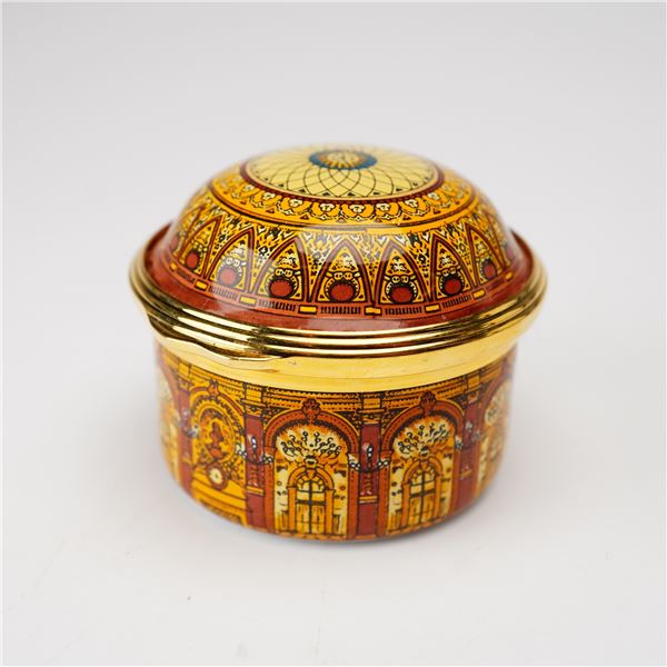 Halcyon Days for St. James Place Enamel Treasure Box, Celebrating 25 Years Paris