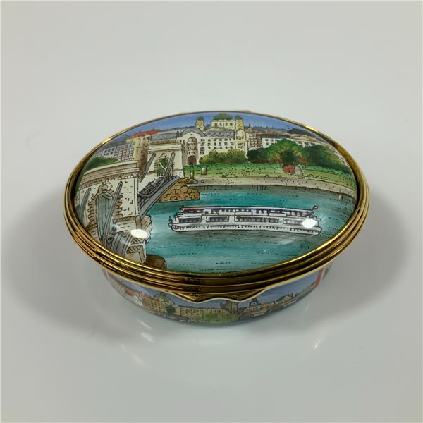 Halcyon Days for St. James Place Enameled Treasure Box Limited Edition
