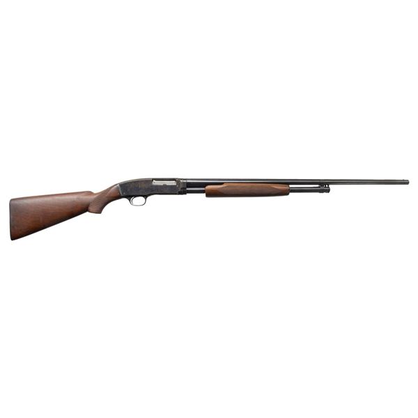 PRE-WAR WINCHESTER MODEL 42 PUMP ACTION SHOTGUN.