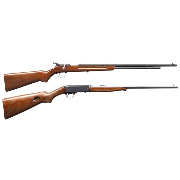LOT OF 2 REMINGTON .22 RIMFIRE RIFLES.