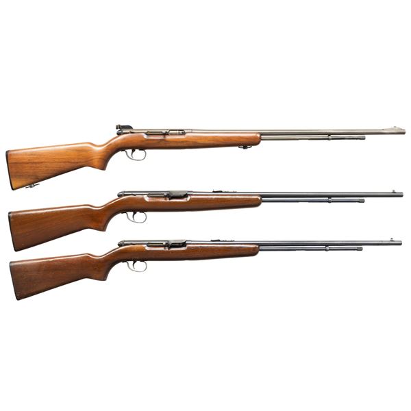 LOT OF 3 REMINGTON 550 SEMI AUTO RIFLES.
