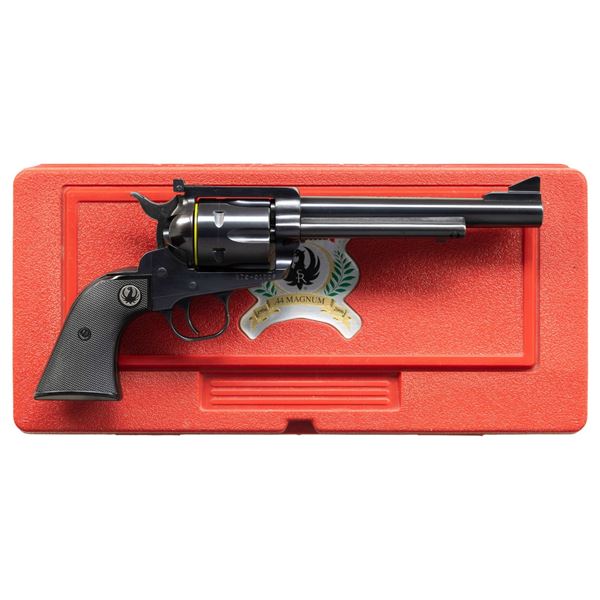 RUGER 50th ANNIV. 44 MAG. NM BLACKHAWK REVOLVER.
