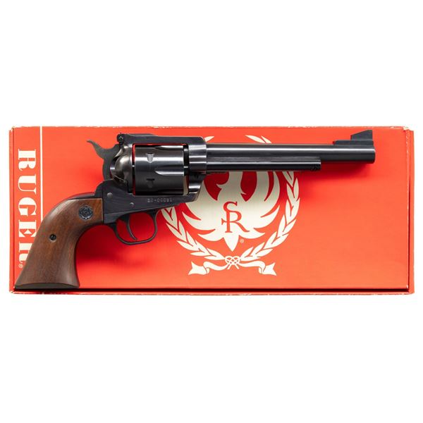 2 DIGIT RUGER NEW MODEL BLACKHAWK REVOLVER.