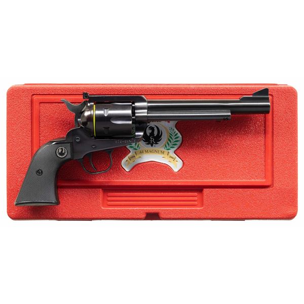 RUGER 50th ANNIV. 44 MAG. NM BLACKHAWK REVOLVER.