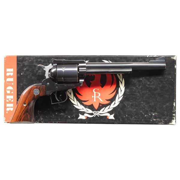 RUGER BOXED NEW MODEL SUPER BLACKHAWK REVOLVER.