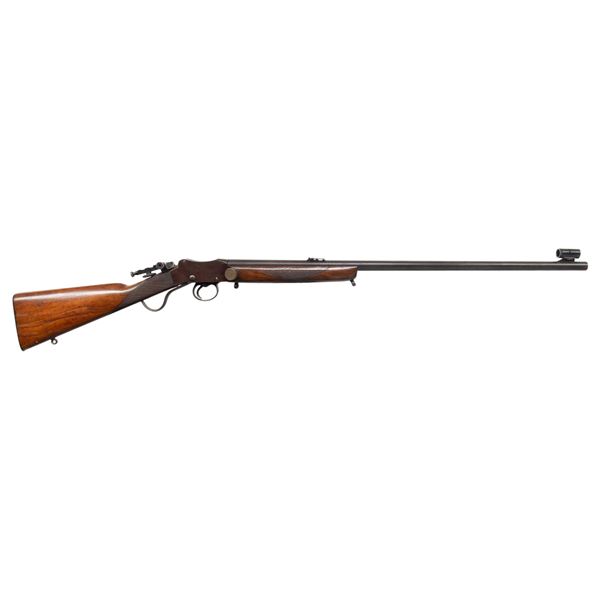 W. W. GREENER 22 LR MARTINI FALLING BLOCK RIFLE.