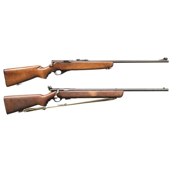 MOSSBERG 26B & 44 U.S. BOLT ACTION RIFLES.