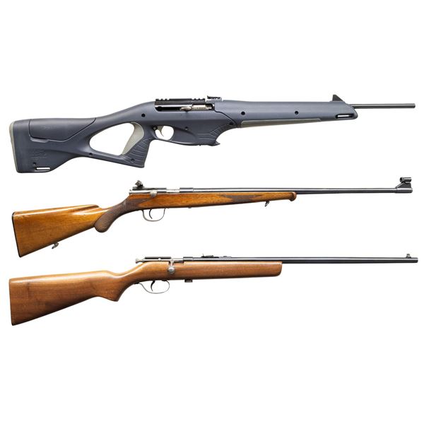 3 RIMFIRE RIFLES: BAIKAL, POLISH & COOEY.