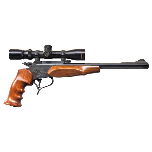 THOPMSON CENTER CONTENDER SINGLE SHOT PISTOL.