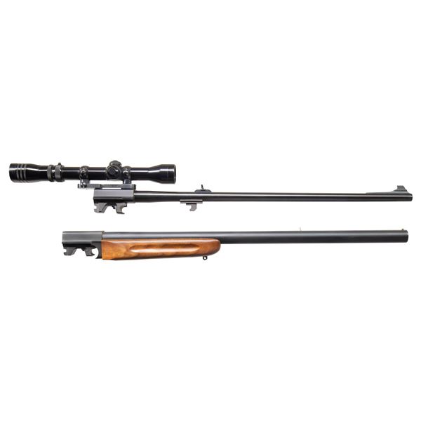 2 THOMPSON CENTER TCR BARRELS: 222 REM. & 12 GA.