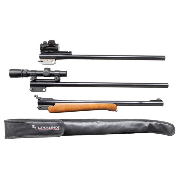 3 THOMPSON CENTER ENCORE RIFLE BARRELS.
