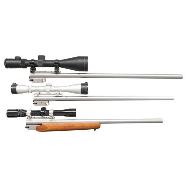 3 THOMPSON CENTER ENCORE RIFLE BARRELS BY MGM.